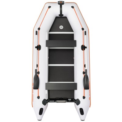 Kolibri KM-360D (Kolibri KM-360D Profi) hellgraues Schlauchboot mit Motorkiel + Aluminiumboden