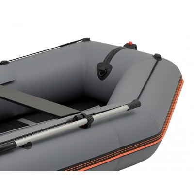 Kolibri KM-360D (Kolibri KM-360D Profi) dunkelgraues Schlauchboot mit Motorkiel + Aluminiumboden