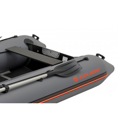 Kolibri KM-360D (Kolibri KM-360D Profi) dunkelgraues Schlauchboot mit Motorkiel + Aluminiumboden