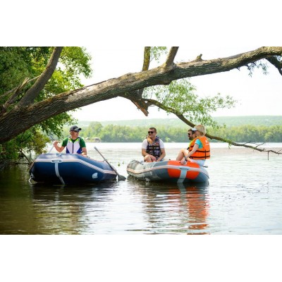 Kolibri KM-360D (Kolibri KM-360D Profi) dunkelgraues Schlauchboot mit Motorkiel + Aluminiumboden