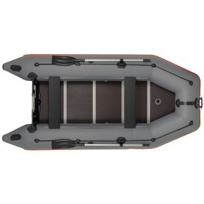 Kolibri KM-360D (Kolibri KM-360D Profi) dunkelgraues Schlauchboot mit Motorkiel + Aluminiumboden