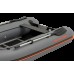 Колибри КМ-360ДСЛ (Kolibri KM-360DSL) тёмно-серая моторная килевая надувная лодка + фанерный пайол