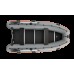Колибри КМ-360ДСЛ (Kolibri KM-360DSL) тёмно-серая моторная килевая надувная лодка + фанерный пайол