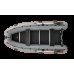 Колибри КМ-360ДСЛ (Kolibri KM-360DSL) тёмно-серая моторная килевая надувная лодка + фанерный пайол
