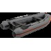 Колибри КМ-360ДСЛ (Kolibri KM-360DSL) тёмно-серая моторная килевая надувная лодка + фанерный пайол