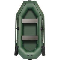 Надувная лодка Колибри К-280СТ (Kolibri K-280CT) гребная без настила, зелёная
