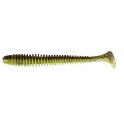 Силикон Keitech Swing Impact 4" 401 Green Pumpkin / Chartreuse