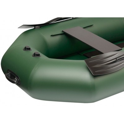 Колибри К-280Т (Kolibri K-280T) зелёная надувная гребная лодка + слань-книжка