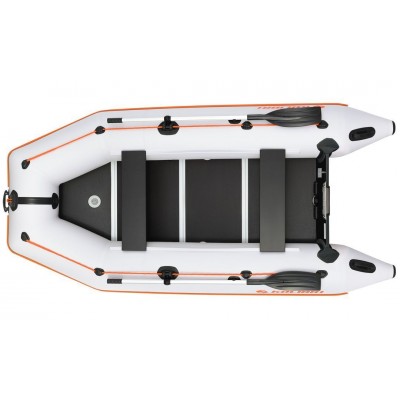 Kolibri KM-330D (Kolibri KM-330D Profi) hellgraues Schlauchboot mit Motorkiel + Aluminiumboden