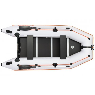 Kolibri KM-330D (Kolibri KM-330D Profi) hellgraues Schlauchboot mit Motorkiel + Aluminiumboden