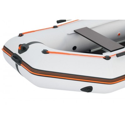 Kolibri KM-330D (Kolibri KM-330D Profi) hellgraues Schlauchboot mit Motorkiel + Aluminiumboden