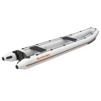 Колибри КМ-460С (Kolibri KM-460C) надувное каноэ Air-Deck светло-серое