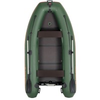 Kolibri KM-300DL (Kolibri KM-300DL) grünes Schlauchboot mit Motorkiel + buchförmigen Latten
