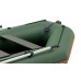 Надувная лодка Колибри КМ-245Д Профи (Kolibri KM-245D) моторная килевая слань-книжка, зелёная