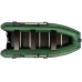 Надувная лодка Колибри КМ-400ДСЛ (Kolibri KM-400DSL) моторная килевая фанерный пайол, зелёная