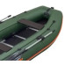 Надувная лодка Колибри КМ-400ДСЛ (Kolibri KM-400DSL) моторная килевая фанерный пайол, зелёная