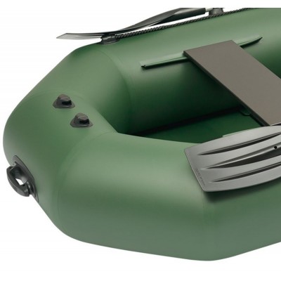 Колибри К-290Т (Kolibri K-290T) зелёная надувная гребная лодка + слань-коврик