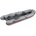 Колибри КМ-450ДСЛ (Kolibri KM-450DSL) тёмно-серая моторная килевая надувная лодка + фанерный пайол