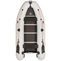 Kolibri KM-330DSL (Kolibri KM-330DSL) hellgraues Schlauchboot mit Motorkiel + Aluminiumboden