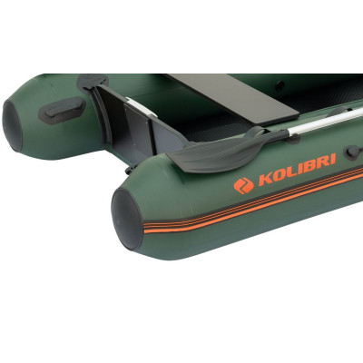 Надувная лодка Колибри КМ-300ХЛ (Kolibri KM-300XL) моторная Air-Deck, зелёная