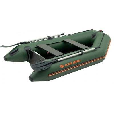 Kolibri KM-260D (Kolibri KM-260D Profi) grünes Motorkiel-Schlauchboot + Lattenboden