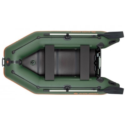 Kolibri KM-260D (Kolibri KM-260D Profi) grünes Motorkiel-Schlauchboot + Lattenboden