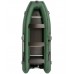 Колибри КМ-450ДСЛ (Kolibri KM-450DSL) зелёная моторная килевая надувная лодка + фанерный пайол