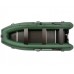 Колибри КМ-450ДСЛ (Kolibri KM-450DSL) зелёная моторная килевая надувная лодка + фанерный пайол
