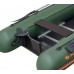 Колибри КМ-450ДСЛ (Kolibri KM-450DSL) зелёная моторная килевая надувная лодка + фанерный пайол