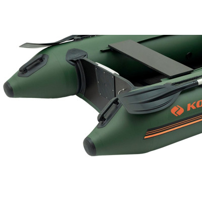 Надувная лодка Колибри КМ-280Д Профи (Kolibri KM-280D) моторная килевая слань-книжка, зелёная