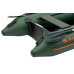 Надувная лодка Колибри КМ-280Д Профи (Kolibri KM-280D) моторная килевая слань-книжка, зелёная