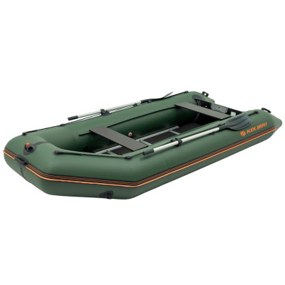 Надувная лодка Колибри КМ-360Д Профи (Kolibri KM-360D) моторная килевая фанерный пайол, зелёная