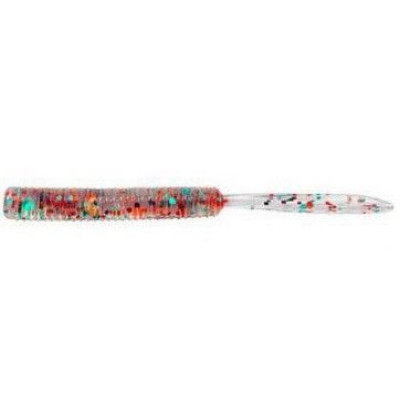 Силикон Jackall Peke Peke 2" Clear/Red Green Flake 15 шт