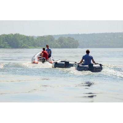 Bateau à rames gonflable Kolibri K-220T gris foncé, sans plancher