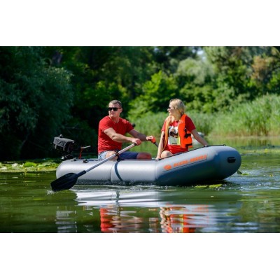 Bateau à rames gonflable Kolibri K-220T gris foncé, sans plancher