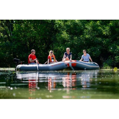 Bateau à rames gonflable Kolibri K-220T gris foncé, sans plancher