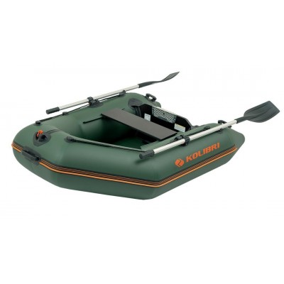 Колібрі КМ-200 (Kolibri KM-200) зелений моторний надувний човен + Air-Deck