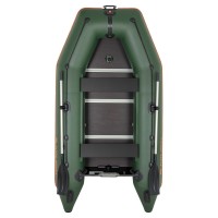 Kolibri KM-300D (Kolibri KM-300D Profi) grünes Schlauchboot mit Motorkiel + Aluminiumboden