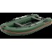 Колибри КМ-360ДСЛ (Kolibri KM-360DSL) зелёная моторная килевая надувная лодка + алюминиевый пайол
