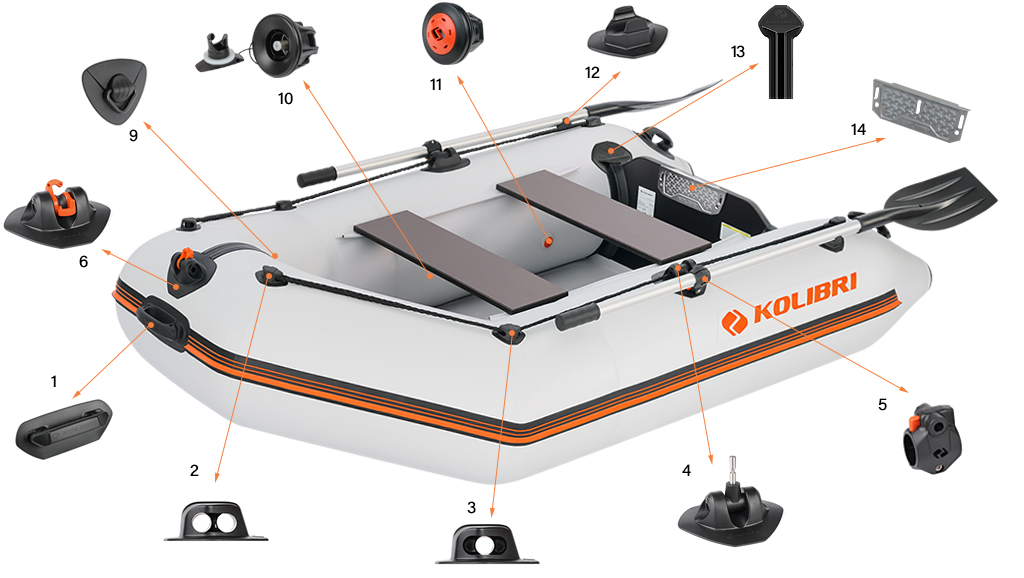 Bootsbeschläge Kolibri KM-245