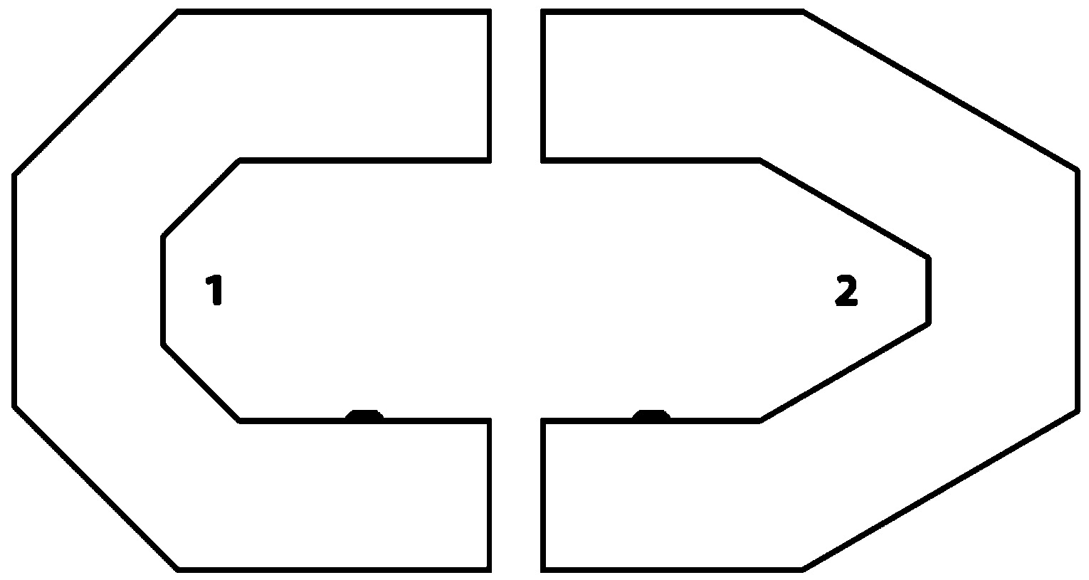 Disposition des compartiments des bateaux à rames gonflables Kolibri K T CT
